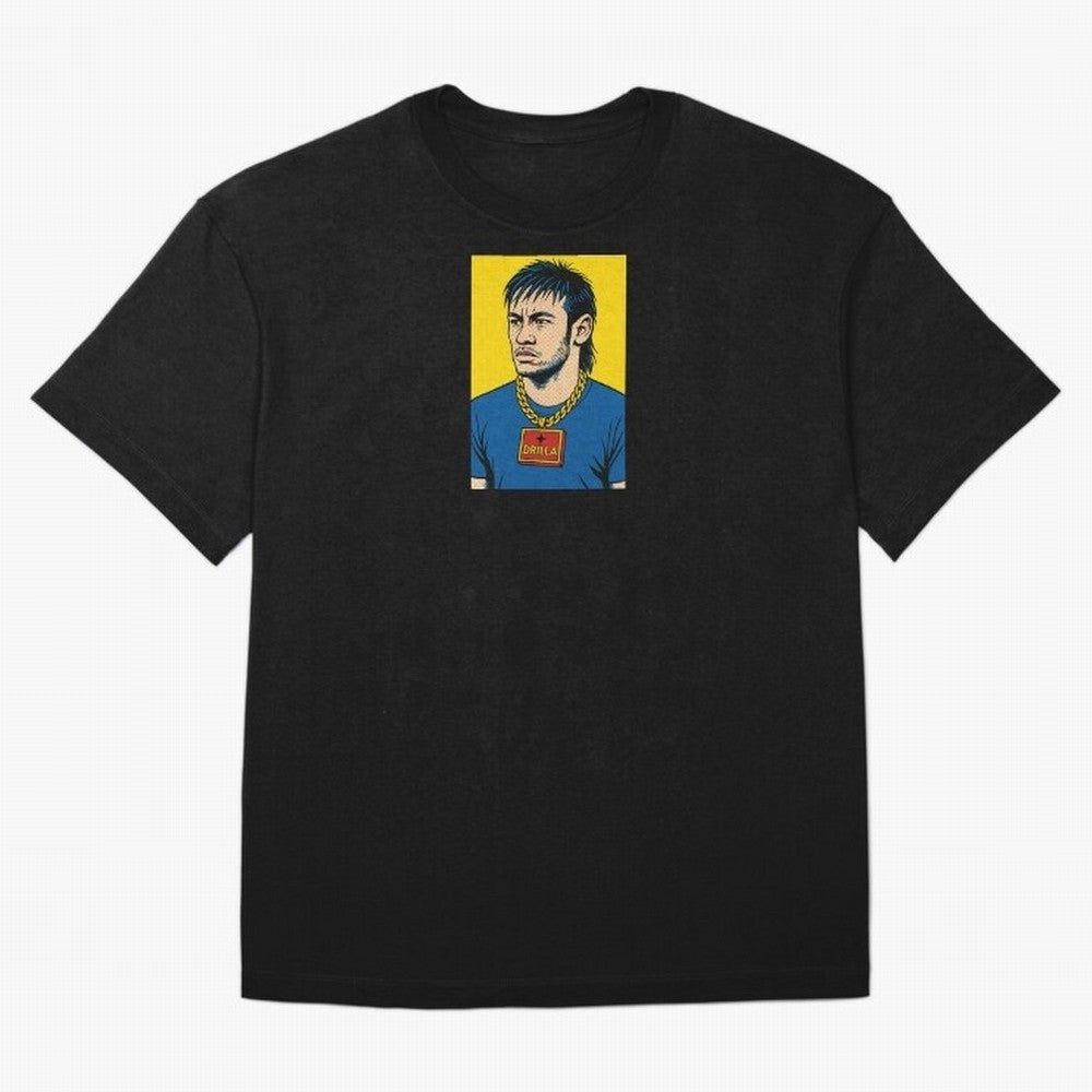 Drilla Clothing Neymar Popart Print T Shirt Oversized T-Shirt Back the Journey through FIFA World Cup 2026 USA Canada Mexico Spirit, Built around Spain, Cristiano Ronaldo, Haaland and CR7, Football History, Final Match Energy, Crowd Noise and Once