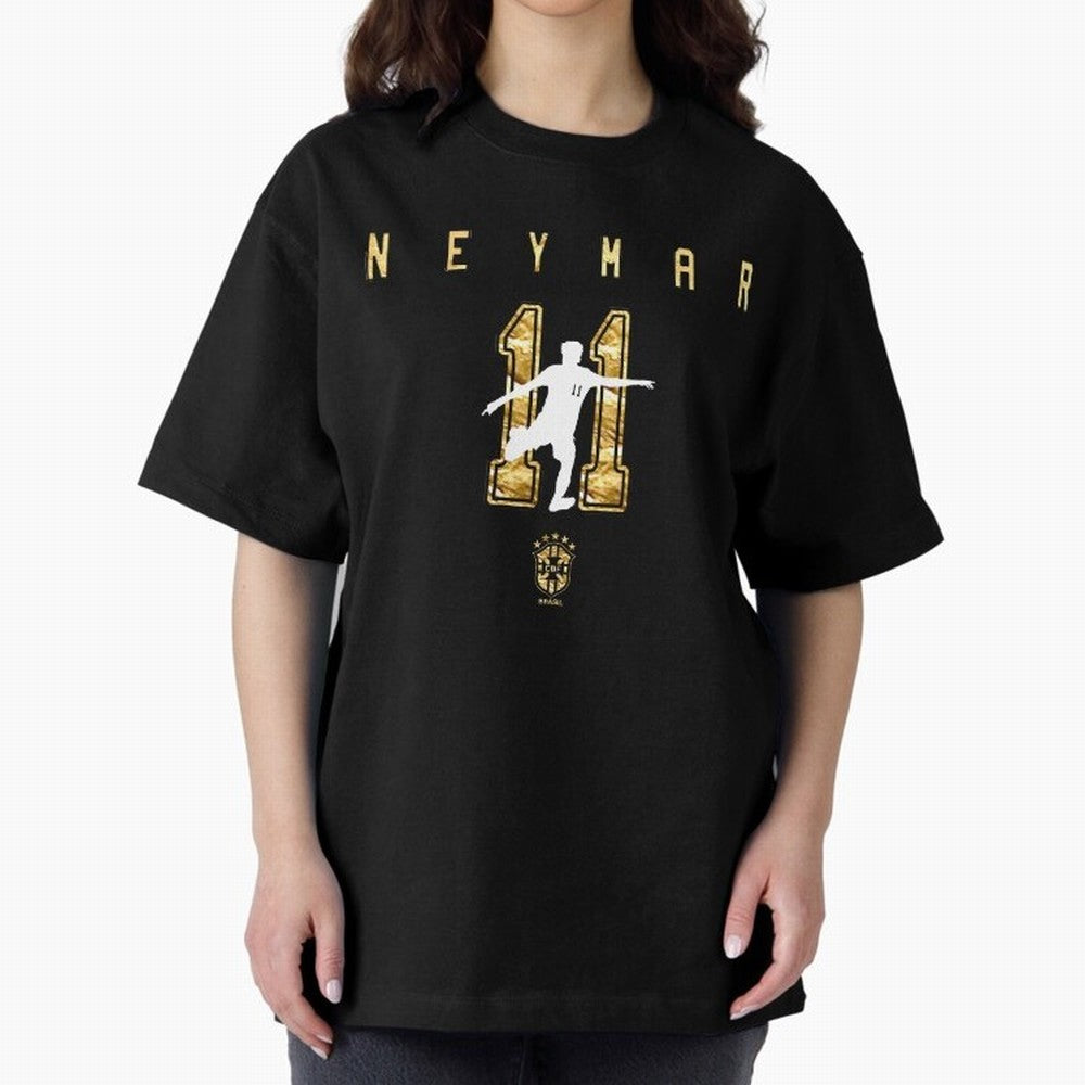 Neymar Gold Design Classic T-Shirt Celebrate Supporters United by Match Day Hype around FIFA World Cup 2026 USA Canada Mexico, Neymar, Haaland and Cristiano Ronaldo, Spain, Fan Favorite Moments, National Team Passion, Big Match Drama and Soccer