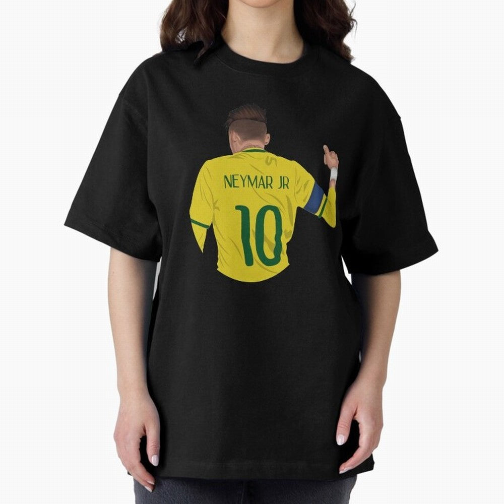 Neymar Junior Oversized T-Shirt Carry the Dream of FIFA World Cup 2026 Group Stage Spirit, with Germany, Neymar, Championship Spirit, Famous Goals, Roaring Crowds and International Football Unity; Ideal for Football Dads, Football Moms, Friends,