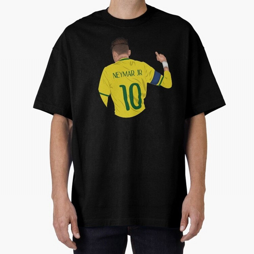 Neymar Junior Oversized T-Shirt Carry the Dream of FIFA World Cup 2026 Group Stage Spirit, with Germany, Neymar, Championship Spirit, Famous Goals, Roaring Crowds and International Football Unity; Ideal for Football Dads, Football Moms, Friends,