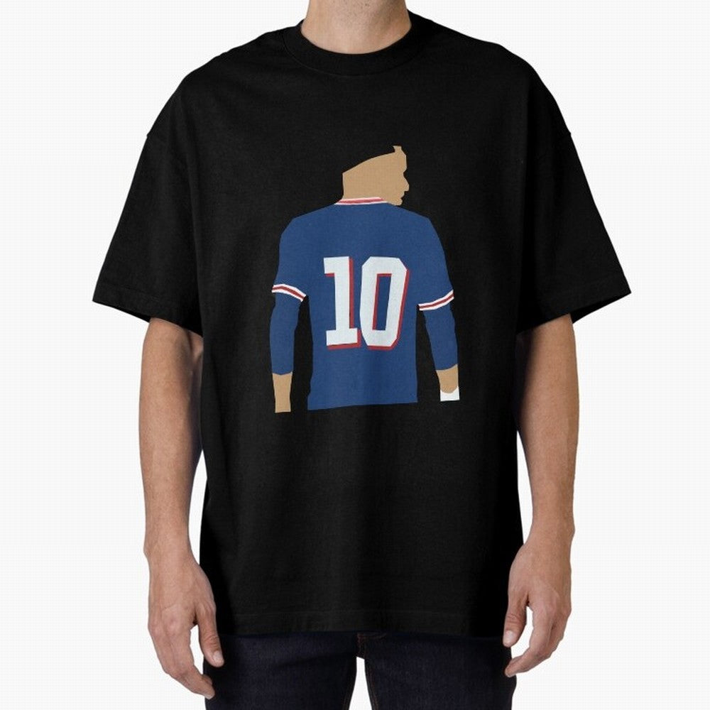 the number 10 Oversized T-Shirt Honor Football Greatness during the FIFA World Cup 2026 Journey through Haaland and Mbappe Highlights, Portugal Pride, Fan Favorite Moments, National Team Passion, Big Match Drama and Soccer History; Perfect for