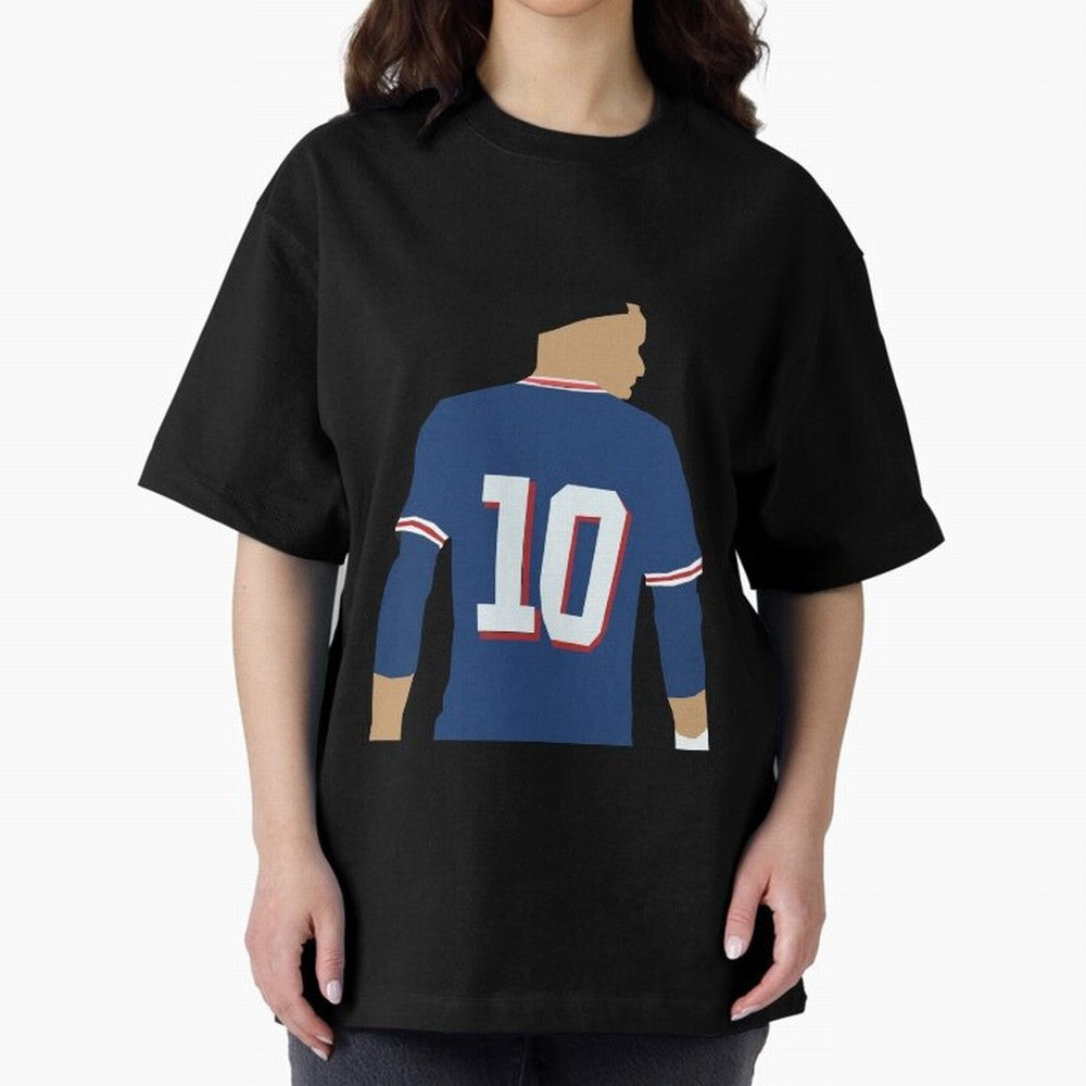 the number 10 Oversized T-Shirt Honor Football Greatness during the FIFA World Cup 2026 Journey through Haaland and Mbappe Highlights, Portugal Pride, Fan Favorite Moments, National Team Passion, Big Match Drama and Soccer History; Perfect for