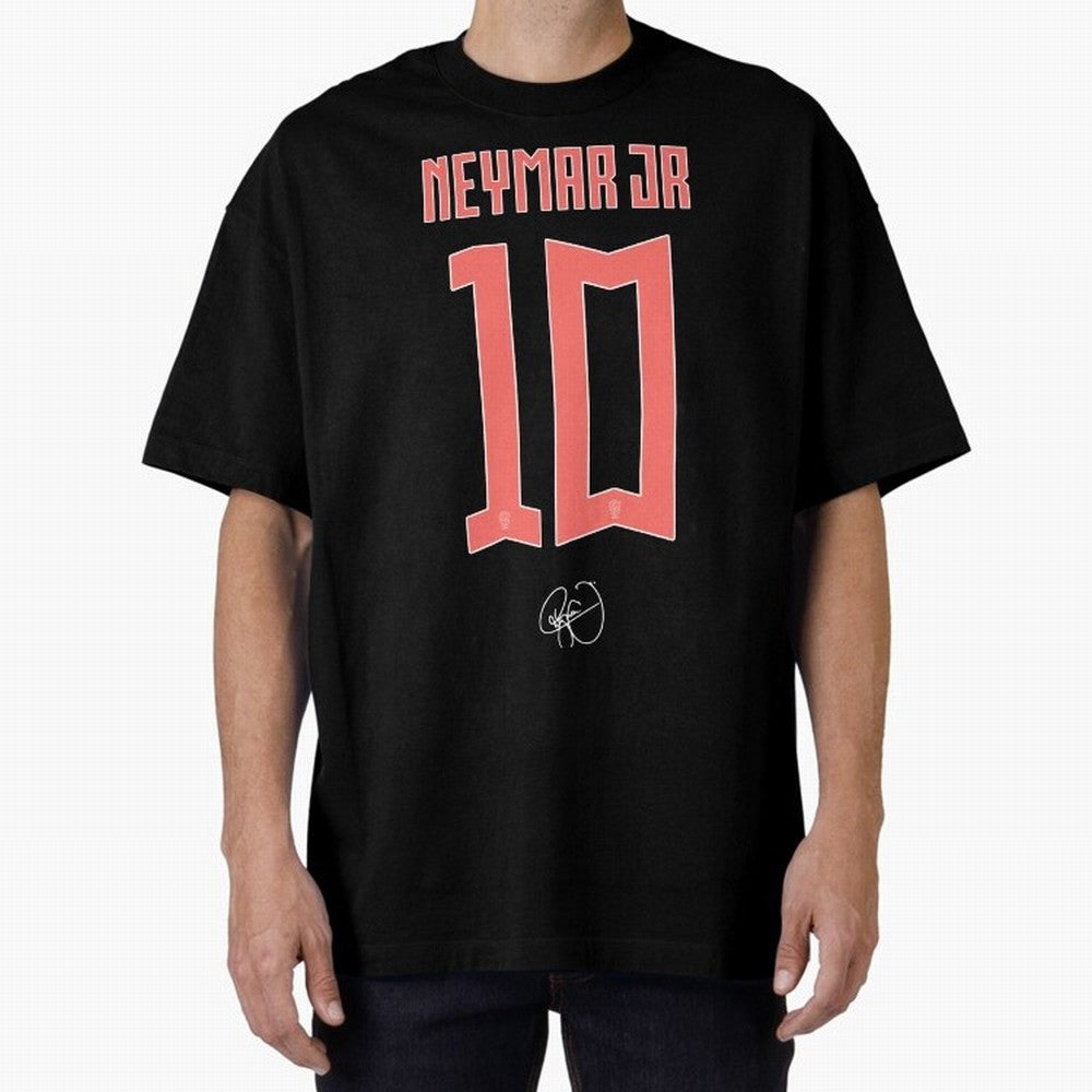 Neymar 10 Oversized T-Shirt Bring FIFA World Cup 2026 Highlighting Messi, CR7 and Mbappe, Argentina Energy, Stadium Chants, National Pride, Trophy Dreams and Unforgettable Football Memories; Made for Die Hard Supporters, Soccer Lovers, Game Day