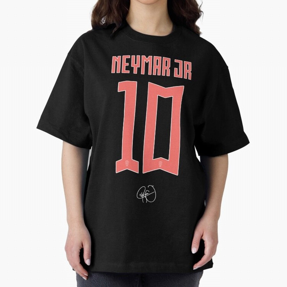Neymar 10 Oversized T-Shirt Bring FIFA World Cup 2026 Highlighting Messi, CR7 and Mbappe, Argentina Energy, Stadium Chants, National Pride, Trophy Dreams and Unforgettable Football Memories; Made for Die Hard Supporters, Soccer Lovers, Game Day
