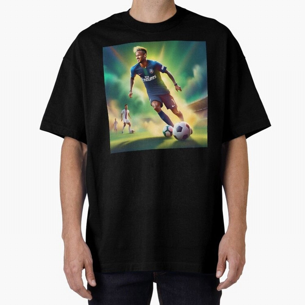 Neymar Brazil Classic T-Shirt Stand with Global Football Passion for FIFA World Cup 2026, Capturing Cristiano Ronaldo, Portugal, Spain and Germany, Fan Favorite Moments, National Team Passion, Big Match Drama and Soccer History; Built for