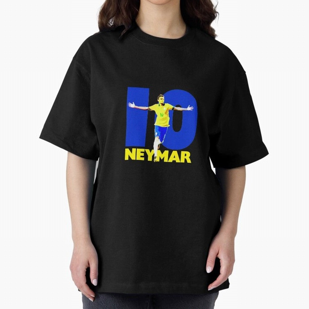 Neymar 10 Oversized T-Shirt Celebrate Golden Goal Energy in FIFA World Cup 2026 USA Canada Mexico Made for Mbappe, Germany Energy, Stadium Memories, Football Loyalty, International Chants and Championship Tradition; Perfect for People Who Love