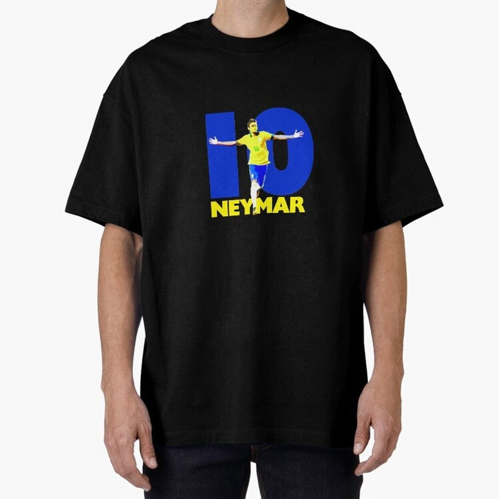 Neymar 10 Oversized T-Shirt Celebrate Golden Goal Energy in FIFA World Cup 2026 USA Canada Mexico Made for Mbappe, Germany Energy, Stadium Memories, Football Loyalty, International Chants and Championship Tradition; Perfect for People Who Love