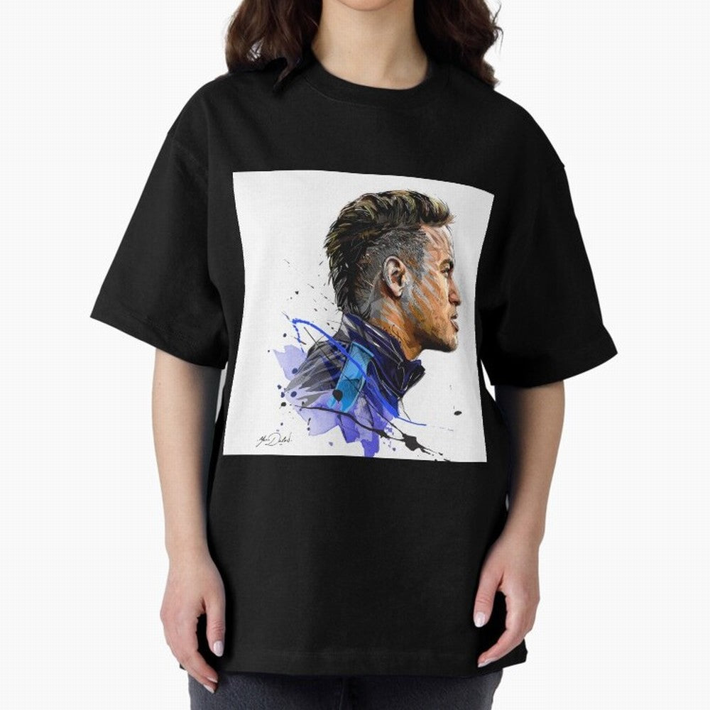 Neymar Design Oversized T-Shirt Carry the Dream of FIFA World Cup 2026 Group Stage for Fans of Messi and England, Bringing Retro Football Energy, Iconic Rivalries, Trophy Chase Drama and Stadium Atmosphere; Ideal for Passionate Fans Who Love