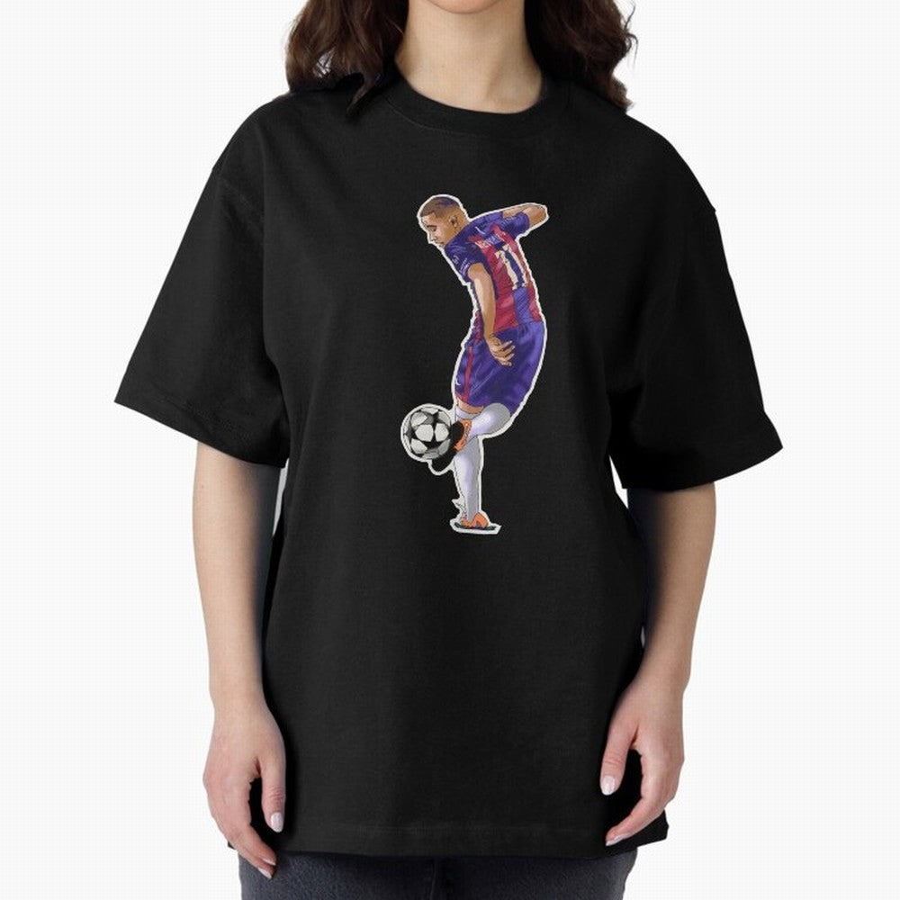 Neymar Artwork Classic T-Shirt Bring Global Tournament Vibes to Global Football Passion for FIFA World Cup 2026 Group Stage, Centered on Haaland and Mbappe, Argentina and Brazil, Sports Nostalgia, International Competition, Famous Players and