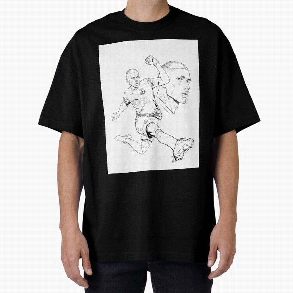 richarlison Oversized T-Shirt Support Iconic Players in Match Day Hype around FIFA World Cup 2026, Neymar, Argentina, Worldwide Fan Energy, Dramatic Goals, Stadium Lights and Championship Celebrations; Ideal for Passionate Fans Who Love Underdog