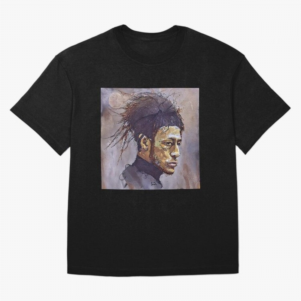 sketch of Neymar Oversized T-Shirt Live the Energy of Global Football Passion for FIFA World Cup 2026 USA Canada Mexico, Driven by Mbappe and Neymar, France and Portugal, Tournament Hype, Historic Matchups, Family Viewing Parties and Global Sports