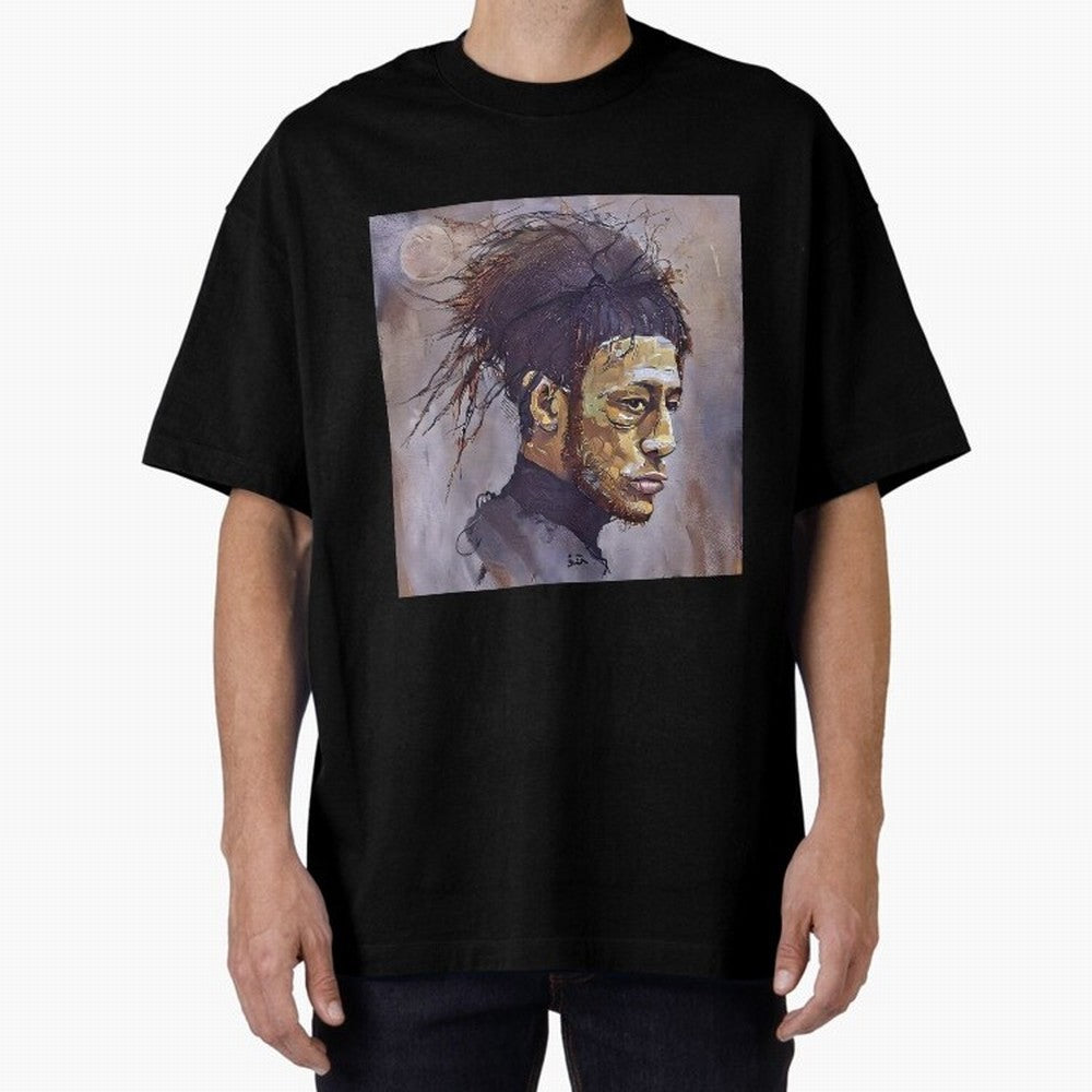 sketch of Neymar Oversized T-Shirt Live the Energy of Global Football Passion for FIFA World Cup 2026 USA Canada Mexico, Driven by Mbappe and Neymar, France and Portugal, Tournament Hype, Historic Matchups, Family Viewing Parties and Global Sports