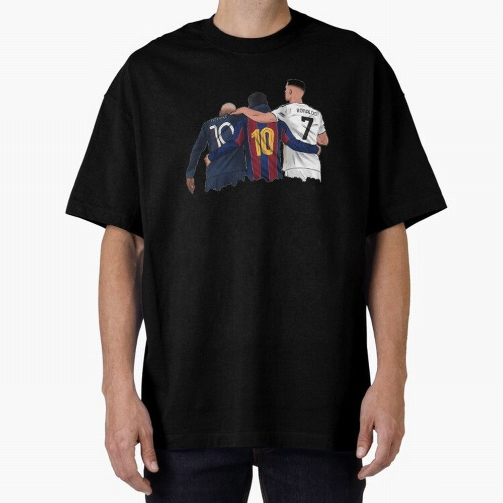 Football Messi, Ronaldo, neymar tshirt Classic T-Shirt Experience Global Football Passion for FIFA World Cup 2026 USA Canada Mexico, Capturing Messi, CR7 and Mbappe, England and Germany, Retro Football Energy, Iconic Rivalries, Trophy Chase Drama