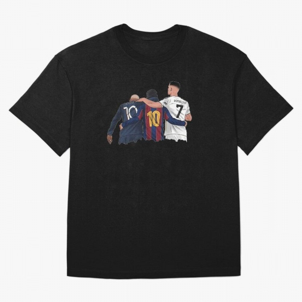 Football Messi, Ronaldo, neymar tshirt Classic T-Shirt Experience Global Football Passion for FIFA World Cup 2026 USA Canada Mexico, Capturing Messi, CR7 and Mbappe, England and Germany, Retro Football Energy, Iconic Rivalries, Trophy Chase Drama