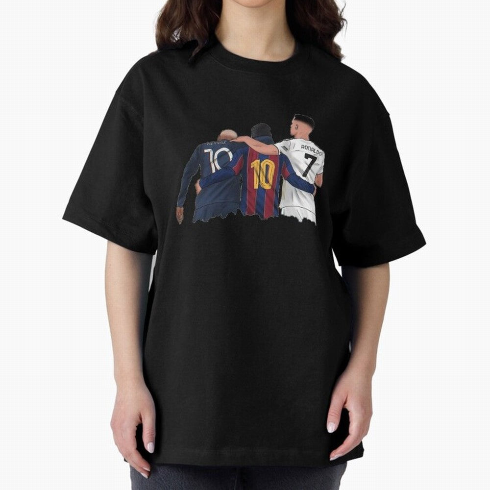Football Messi, Ronaldo, neymar tshirt Classic T-Shirt Experience Global Football Passion for FIFA World Cup 2026 USA Canada Mexico, Capturing Messi, CR7 and Mbappe, England and Germany, Retro Football Energy, Iconic Rivalries, Trophy Chase Drama