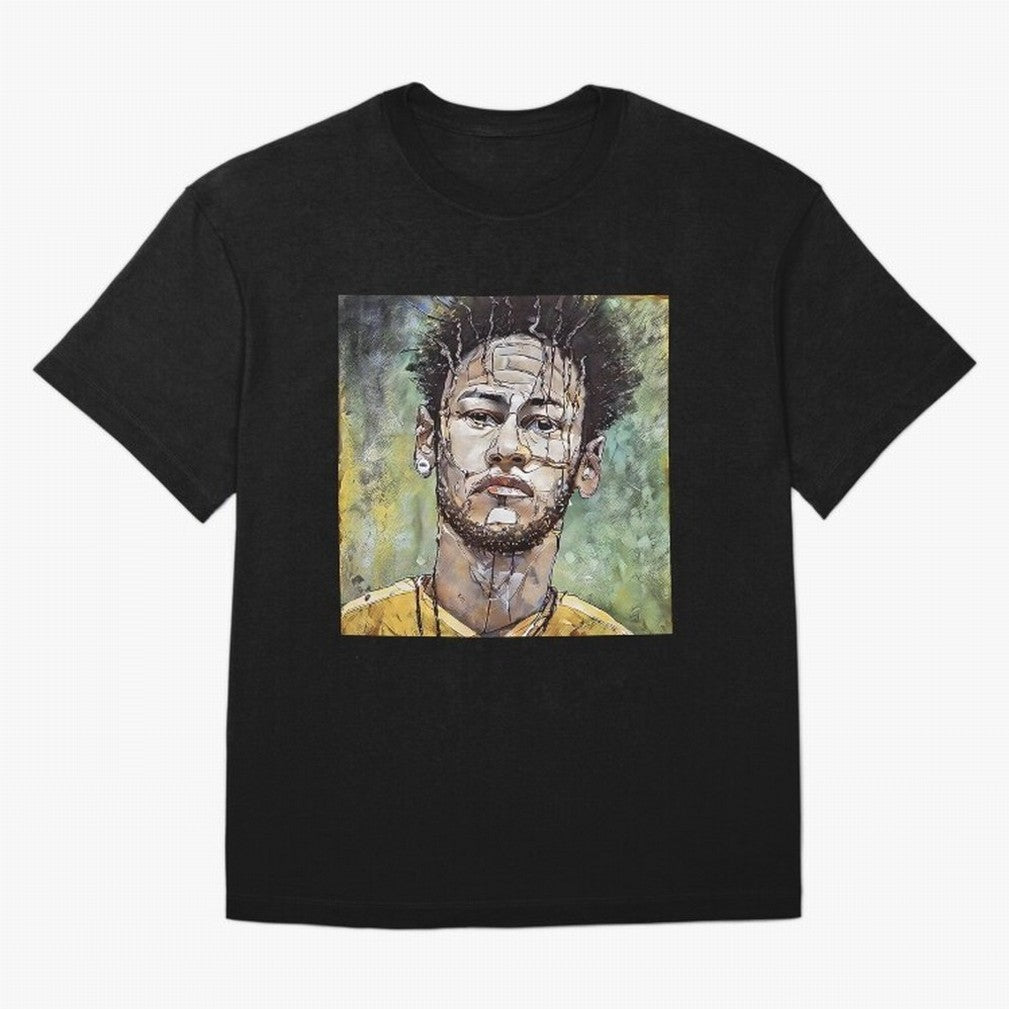 graphics with neymar Classic T-Shirt Celebrate Global Football Passion for FIFA World Cup 2026, Connected to Messi, CR7 and Mbappe, England, Vintage Soccer Flavor, Modern Football Stars, National Flags and Final Night Emotion; Ideal for Football