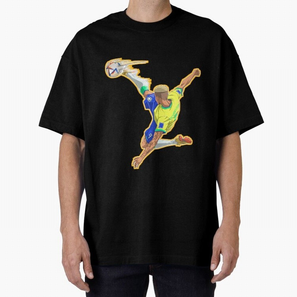 Richarlison Anime Goal Essential T-Shirt Bring Trophy Dreams to FIFA World Cup 2026 Spirit, Highlighting Germany, Messi, Goal Celebration Energy, Supporter Heritage, Football Icons and Worldwide Tournament Joy; Made for Die Hard Supporters, Soccer