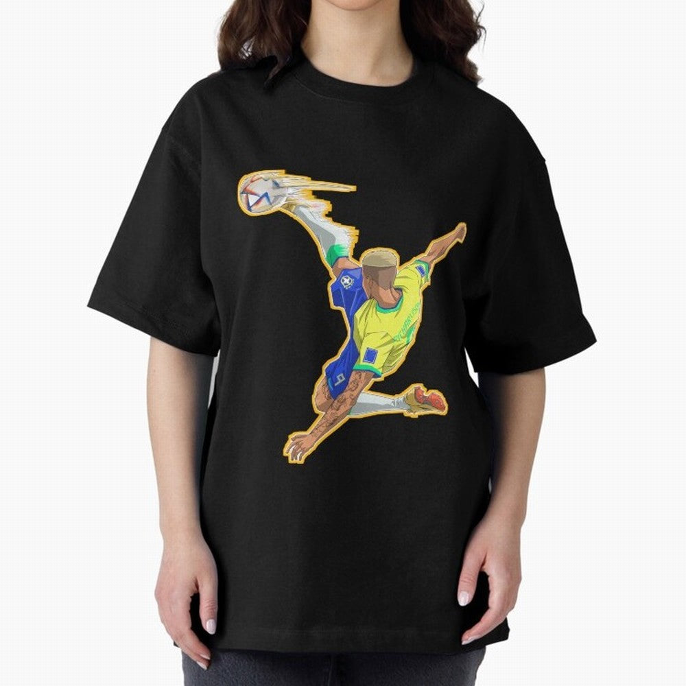 Richarlison Anime Goal Essential T-Shirt Bring Trophy Dreams to FIFA World Cup 2026 Spirit, Highlighting Germany, Messi, Goal Celebration Energy, Supporter Heritage, Football Icons and Worldwide Tournament Joy; Made for Die Hard Supporters, Soccer
