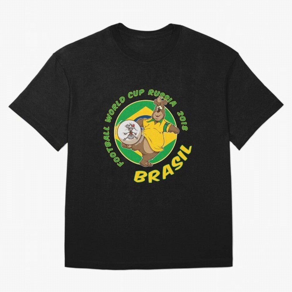Football Russia 2018 World Cup Brazil T shirts and Merchandise Oversized T-Shirt Relive Global Football Passion for FIFA World Cup 2026 Group Stage, Centered on Messi, Neymar and Mbappe, England and Germany, Football Festival Excitement, Trophy