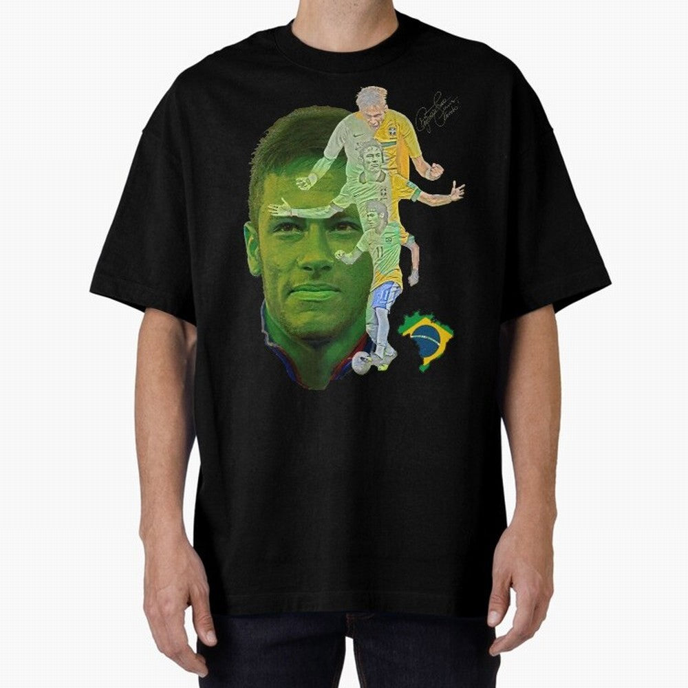 Neymar strikes again Essential T-Shirt Cheer through Every Moment of Global Football Passion for FIFA World Cup 2026 USA Canada Mexico, Driven by Messi, Portugal, Spain and Germany, Vintage Soccer Flavor, Modern Football Stars, National Flags and