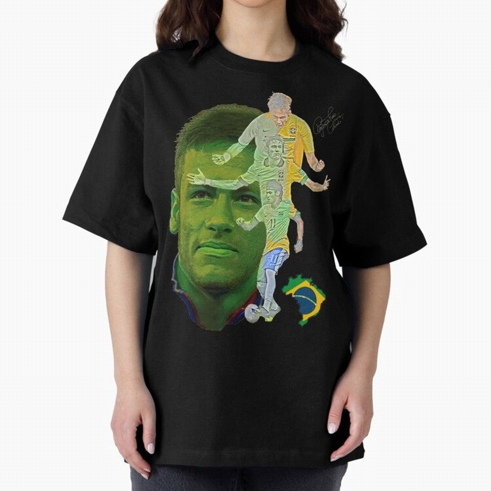Neymar strikes again Essential T-Shirt Cheer through Every Moment of Global Football Passion for FIFA World Cup 2026 USA Canada Mexico, Driven by Messi, Portugal, Spain and Germany, Vintage Soccer Flavor, Modern Football Stars, National Flags and