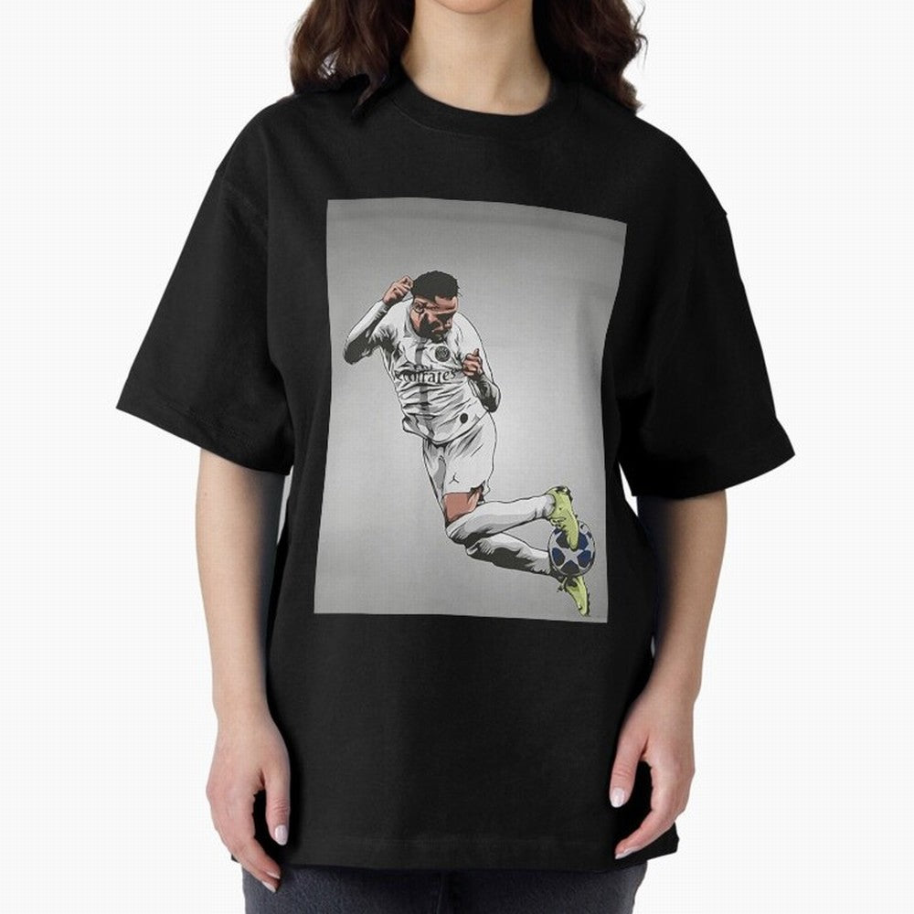 Illustration Neymar Wallpaper Classic T-Shirt Stand Out with Spirit from Global Football Passion for FIFA World Cup 2026, Made for Messi, Neymar and Mbappe, Argentina, Match Day Excitement, Supporter Culture, Golden Goals and Global Football
