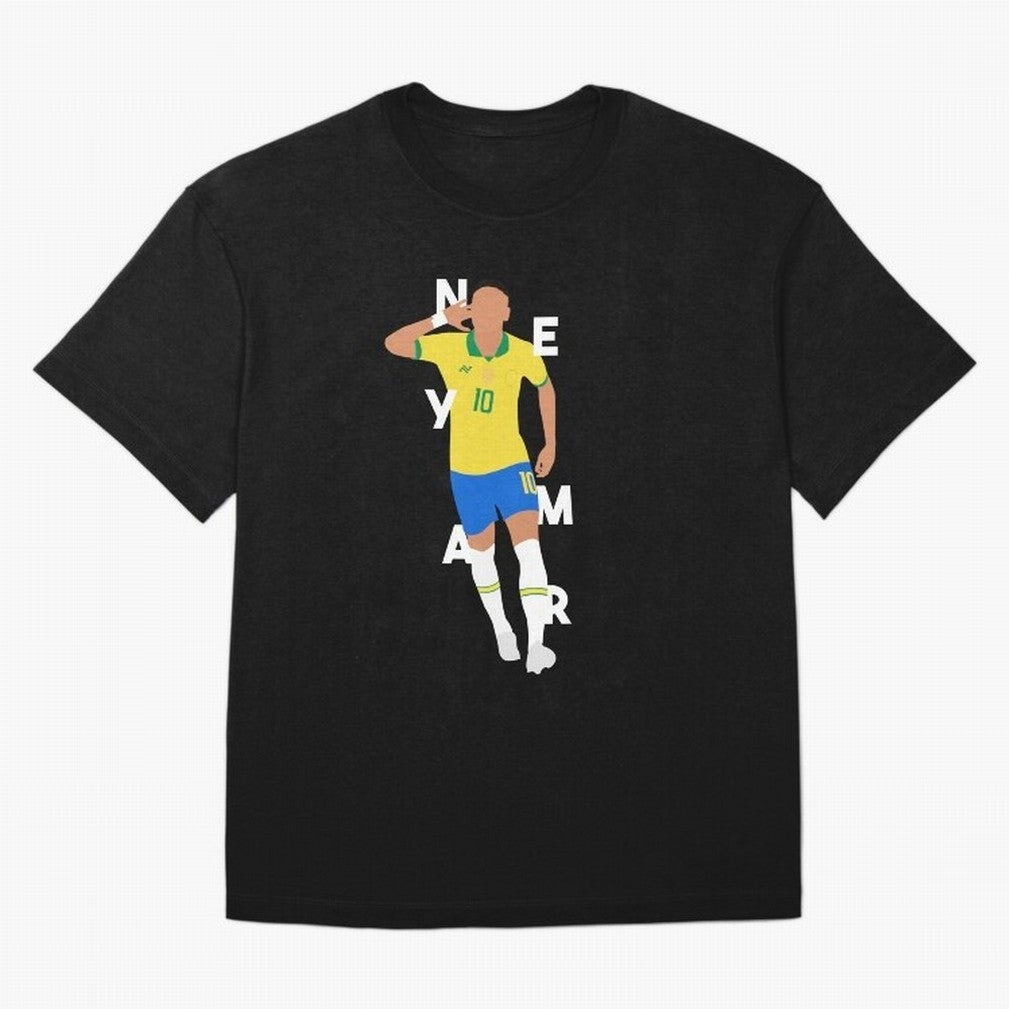 Neymar x Brazil Oversized T-Shirt Celebrate the Magic of FIFA World Cup 2026 USA Canada Mexico for Fans of CR7 and Messi and Portugal, Bringing Game Day Rituals, Football Legends, Country Pride and the Road to the Final; Made for Die Hard