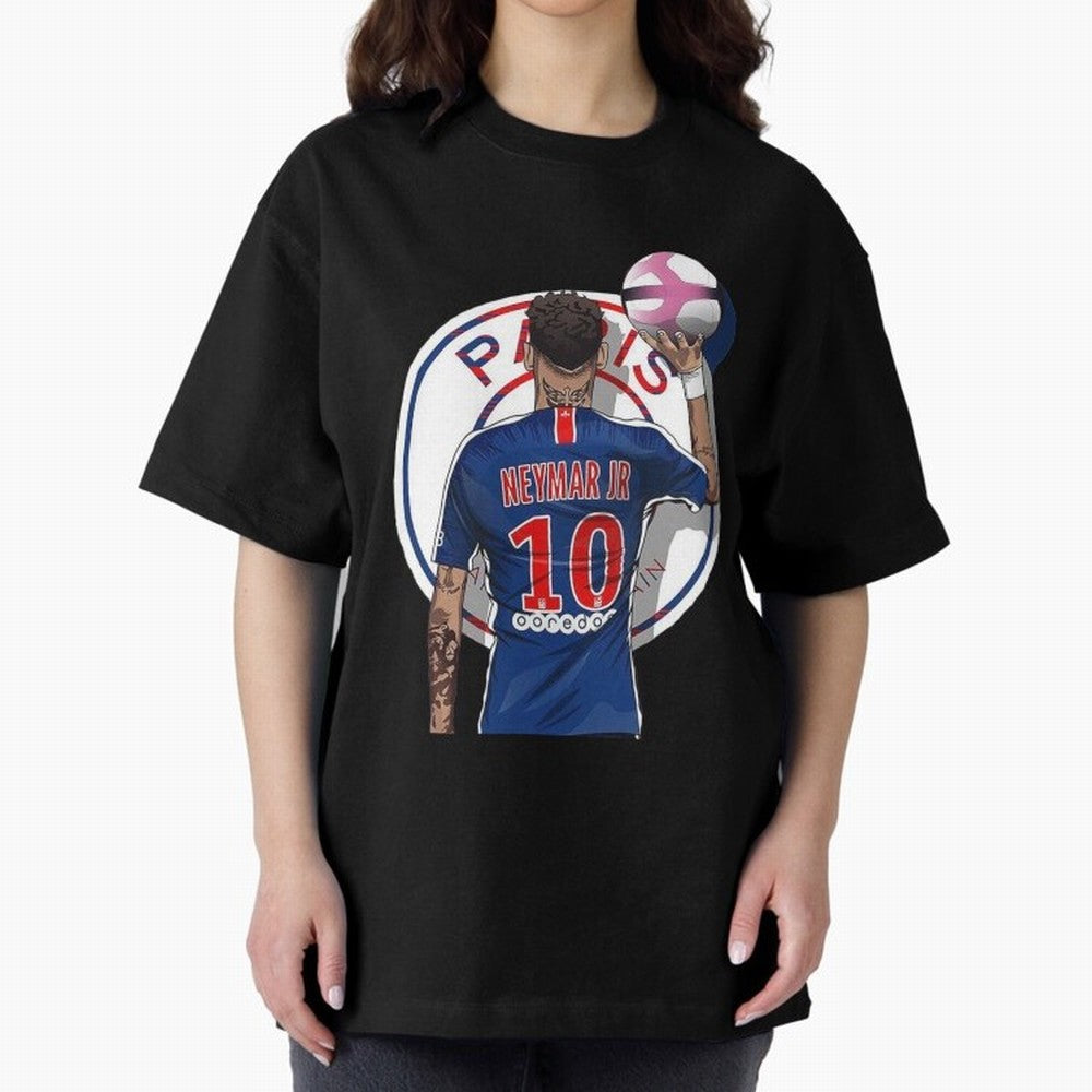 Art Neymar Illustration Classic T-Shirt Carry the Dream of FIFA World Cup 2026 Celebrating Mbappe, England and Germany Energy, Supporter Pride, Iconic Celebrations, Legendary Names and Global Match Day Energy; Great for Supporters Who Love