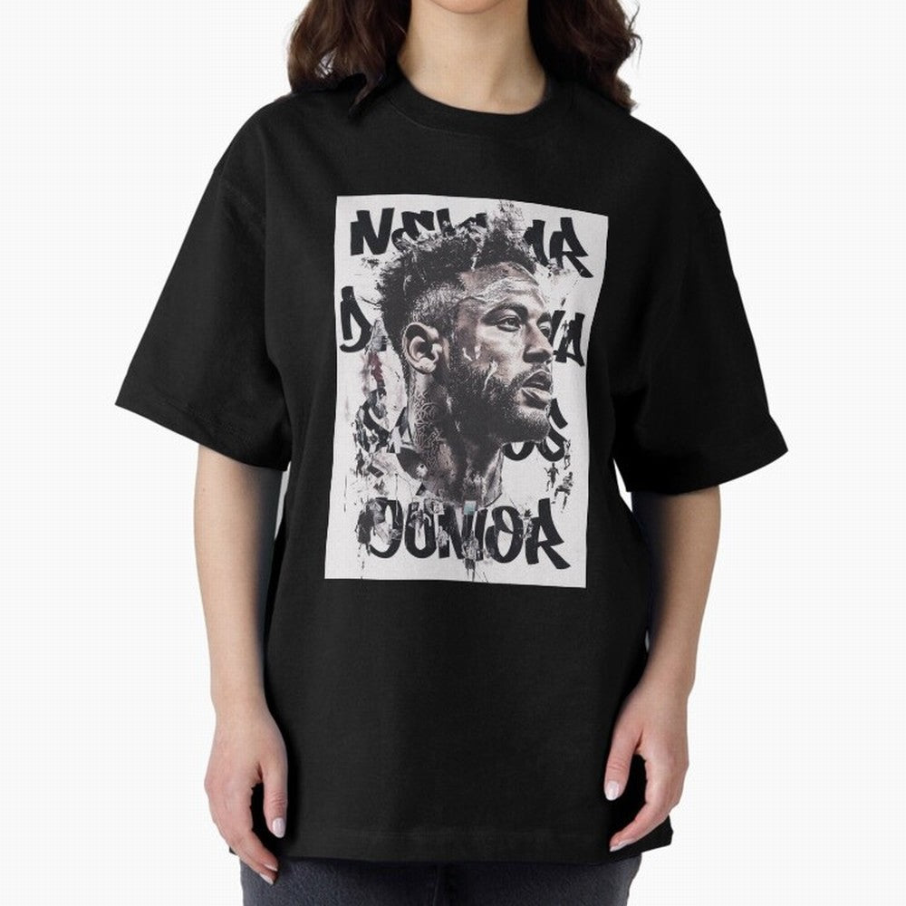 Potrait artistic collage of Neymar Classic T-Shirt Honor the Beautiful Game during Match Day Hype around FIFA World Cup 2026 USA Canada Mexico, CR7, England and Germany, Soccer Culture, Superstar Moments, National Team Dreams and Competitive Fire;