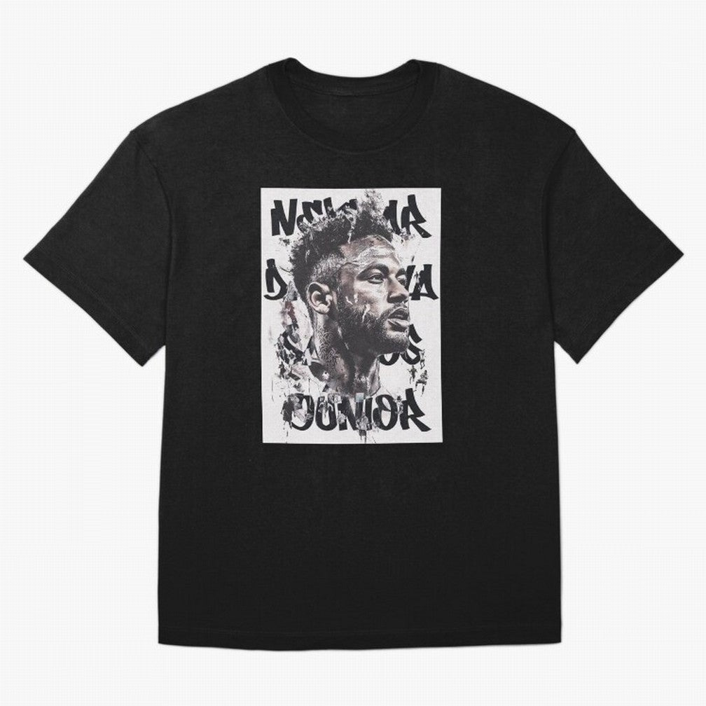 Potrait artistic collage of Neymar Classic T-Shirt Honor the Beautiful Game during Match Day Hype around FIFA World Cup 2026 USA Canada Mexico, CR7, England and Germany, Soccer Culture, Superstar Moments, National Team Dreams and Competitive Fire;