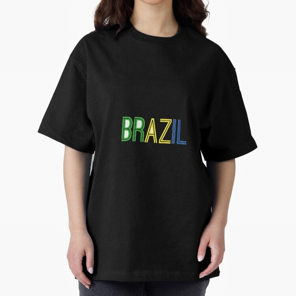 Simple Brazil Sticker Classic T-Shirt Feel the Heartbeat of FIFA World Cup 2026 Spirit, with Argentina, Neymar, Football Festival Excitement, Trophy Ambitions, Country Rivalries and Star Player Buzz; Perfect for Supporters Who Want Bold Football