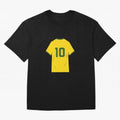 Pele Classic World Cup Jersey Oversized T-Shirt Relive the FIFA World Cup 2026 USA Canada Mexico Journey through Neymar, Haaland and Cristiano Ronaldo Highlights, Argentina, France and Brazil Pride, Stadium Chants, National Pride, Trophy Dreams and