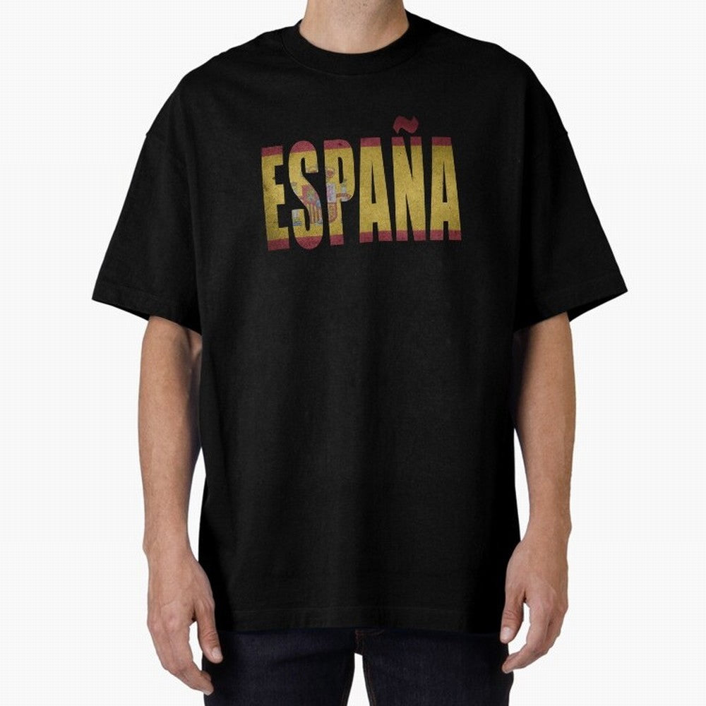 Espa?a Oversized T-Shirt Bring Stadium Energy to the FIFA World Cup 2026 Journey through Mbappe and Neymar Highlights, Netherlands Pride, Sports Nostalgia, International Competition, Famous Players and Unforgettable Victories; Great for Watch