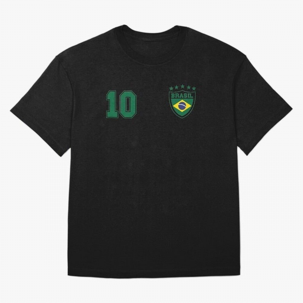 Classic Brasil Soccer No. 10 Brazil World Jersey Cup T Shirt Classic T-Shirt Celebrate the Magic of FIFA World Cup 2026 Spirit, Built around Portugal, Spain and Germany, Haaland, Football History, Final Match Energy, Crowd Noise and Once in a