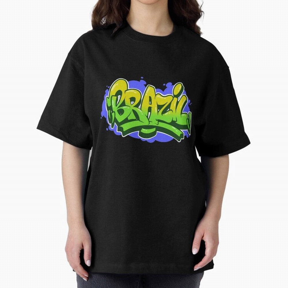 Brazil Graffiti Classic T-Shirt Turn Football Passion into the FIFA World Cup 2026 Group Stage Journey through Neymar Highlights, Portugal, Spain and Germany Pride, Retro Football Energy, Iconic Rivalries, Trophy Chase Drama and Stadium Atmosphere;