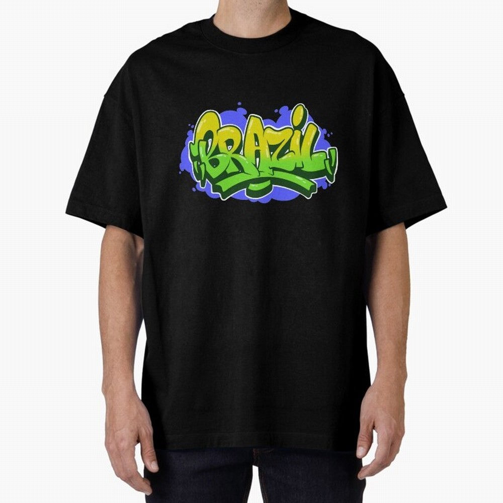 Brazil Graffiti Classic T-Shirt Turn Football Passion into the FIFA World Cup 2026 Group Stage Journey through Neymar Highlights, Portugal, Spain and Germany Pride, Retro Football Energy, Iconic Rivalries, Trophy Chase Drama and Stadium Atmosphere;