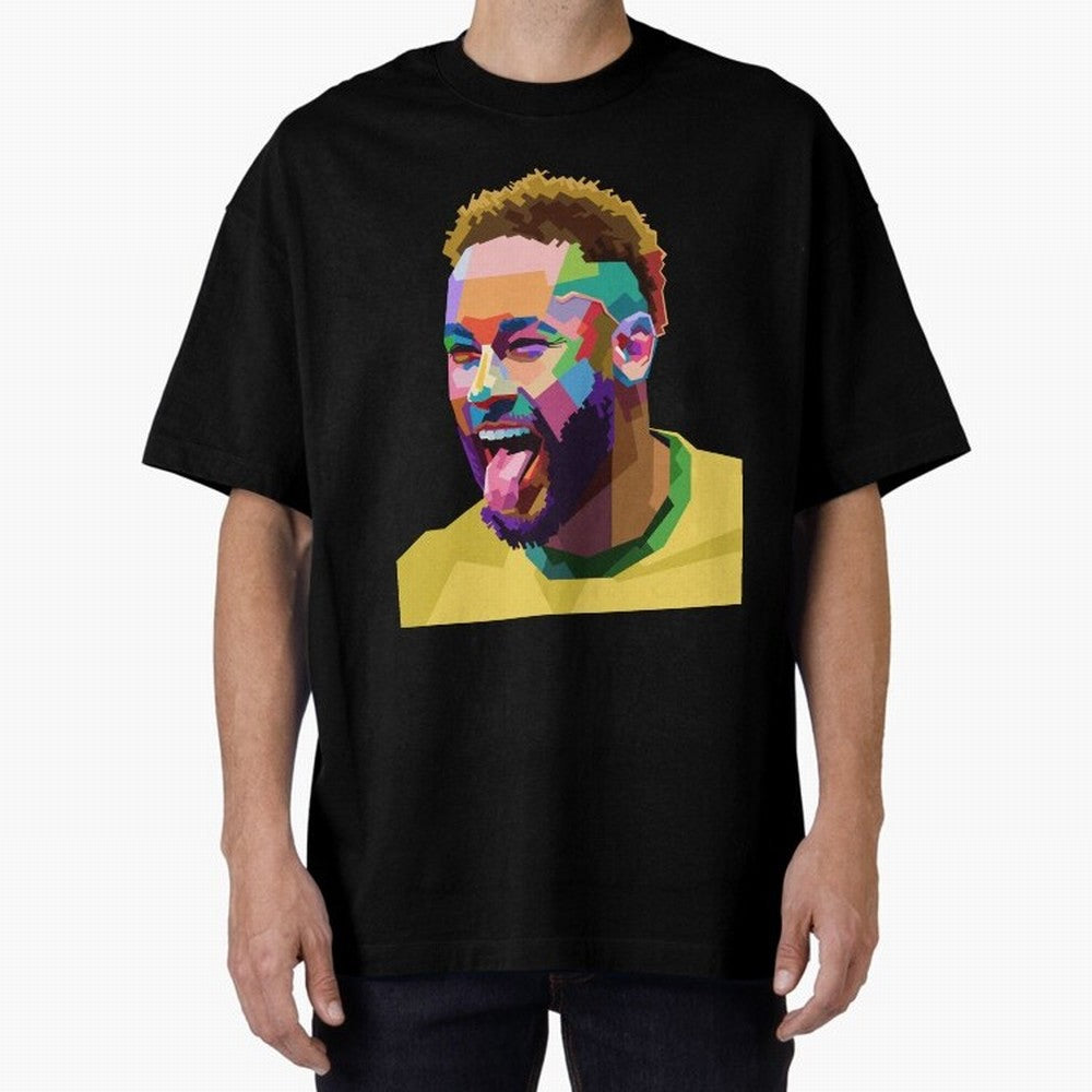 Neymar Brazil Squad Team Pop Art Classic T-Shirt Celebrate Fan Culture around Match Day Hype around FIFA World Cup 2026 Group Stage, Messi, Neymar and Mbappe, England, France and Netherlands, Football Passion, Legendary Performances, Festival Vibes