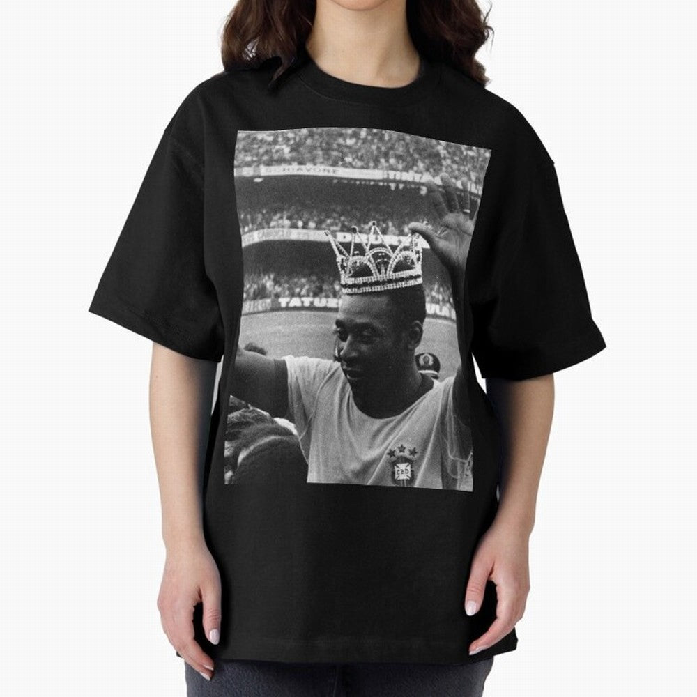 Pel¨¦ wears the crown Classic T-Shirt Turn Football Passion into Match Day Hype around FIFA World Cup 2026 Group Stage, Messi and Cristiano Ronaldo, Portugal, Global Supporter Spirit, Legendary Goals, National Colors and Tournament Celebration;