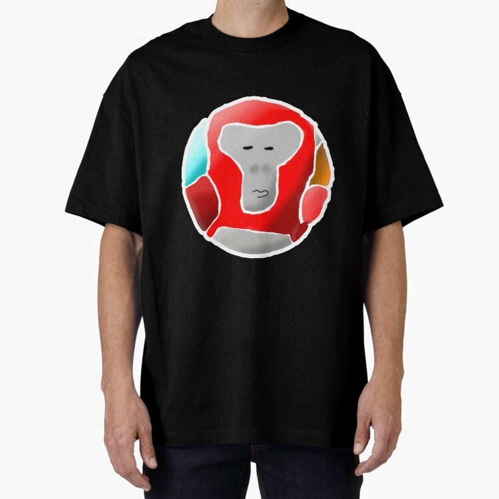 Gorilla Tag red soccer ball Gorilla Oversized T-Shirt Capture FIFA World Cup 2026 Group Stage for Fans of Haaland and Spain and Netherlands, Bringing Vintage Soccer Flavor, Modern Football Stars, National Flags and Final Night Emotion; Ideal for