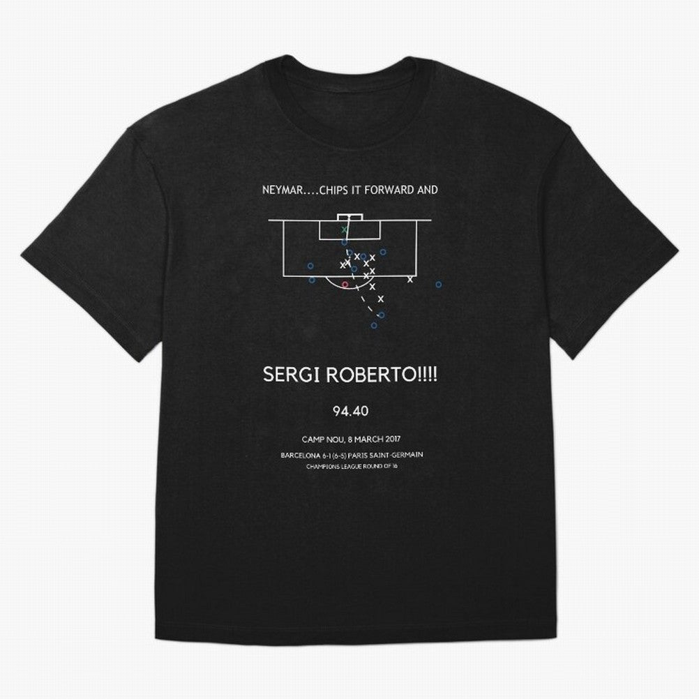 Sergi Roberto Winning Goal vs PSG (La Remontada) Classic T-Shirt Support the Legends of FIFA World Cup 2026 Group Stage for Fans of Neymar, Haaland and Cristiano Ronaldo and England and Germany, Bringing Vintage Soccer Flavor, Modern Football
