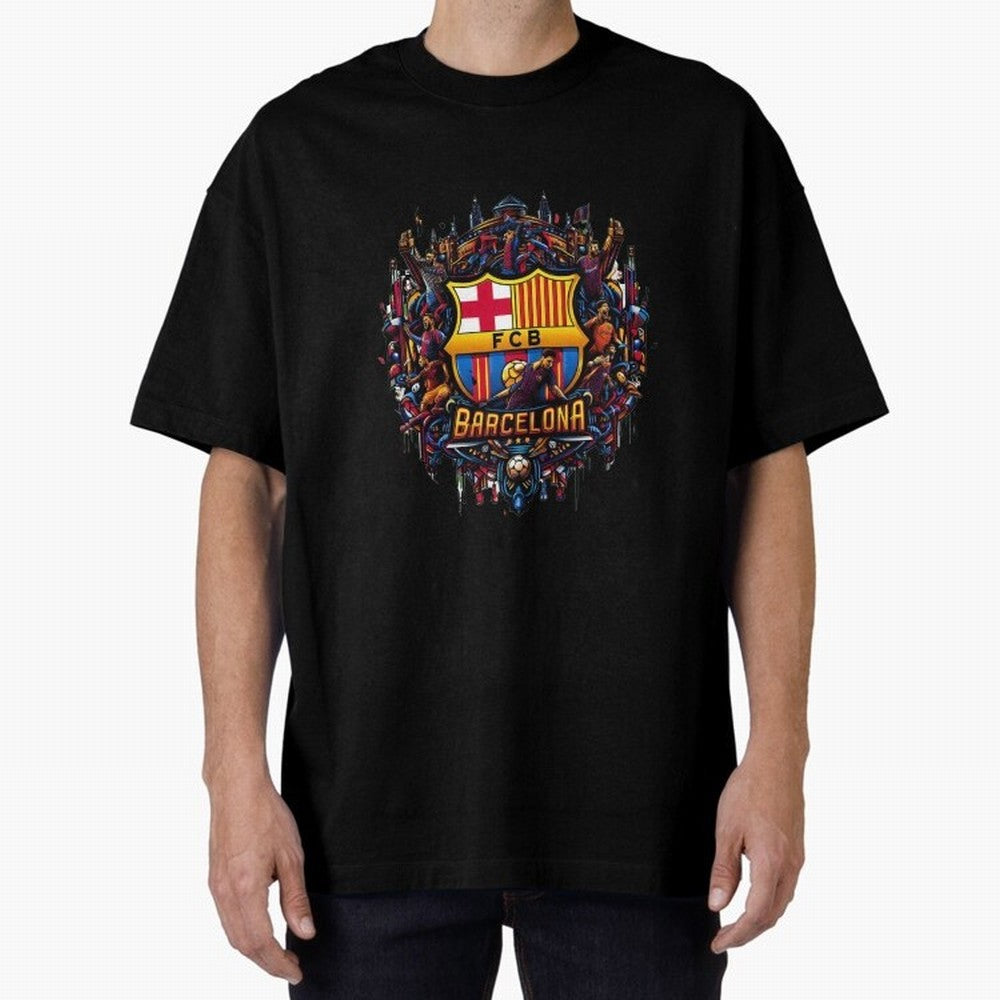 Barcelona - the temple of soccer Oversized T-Shirt Feel International Energy from Match Day Hype around FIFA World Cup 2026 Group Stage, CR7 and Messi, Netherlands, Supporter Pride, Iconic Celebrations, Legendary Names and Global Match Day Energy;
