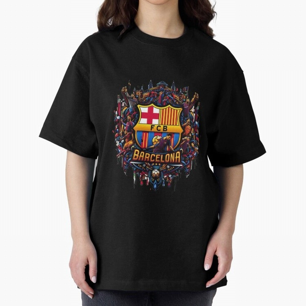 Barcelona - the temple of soccer Oversized T-Shirt Feel International Energy from Match Day Hype around FIFA World Cup 2026 Group Stage, CR7 and Messi, Netherlands, Supporter Pride, Iconic Celebrations, Legendary Names and Global Match Day Energy;