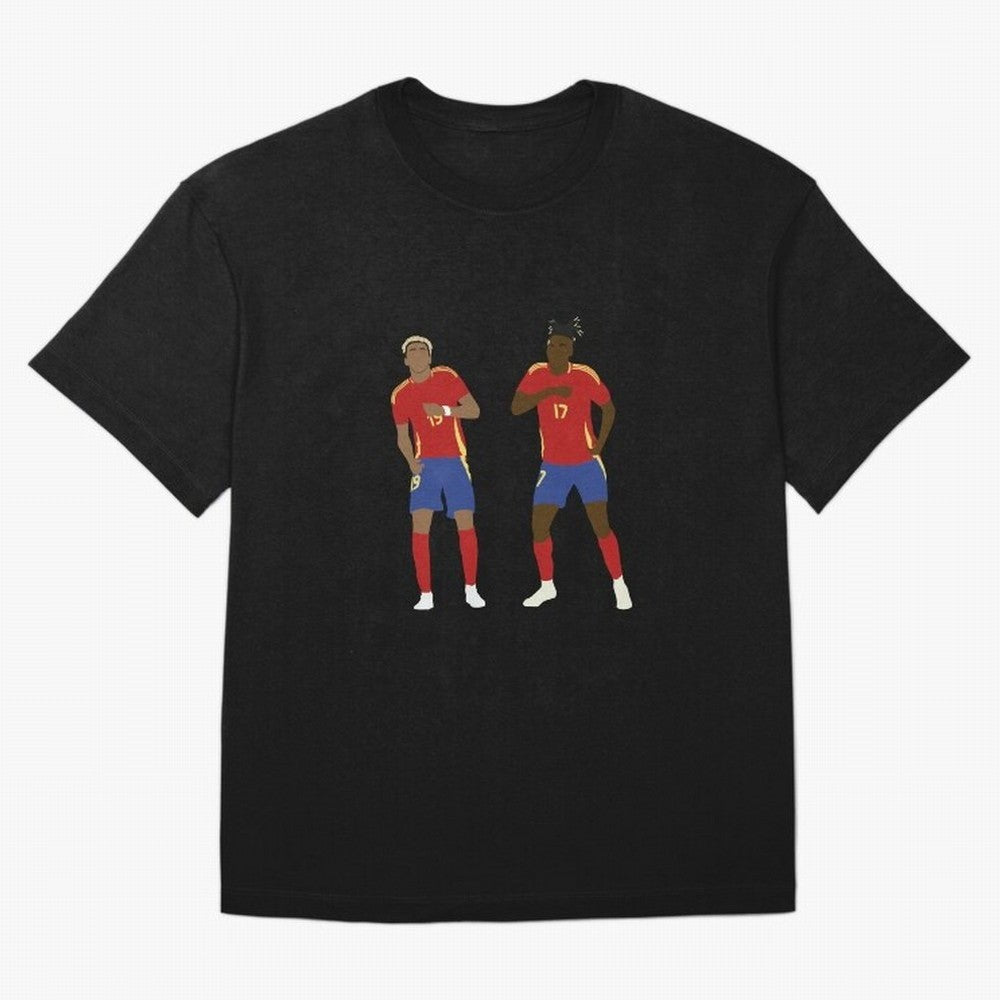 Yamal and Williams Dance Duo Oversized T-Shirt Carry the Colors and Pride of FIFA World Cup 2026 USA Canada Mexico for Fans of Neymar, Haaland and Cristiano Ronaldo and England, Bringing Goal Celebration Energy, Supporter Heritage, Football Icons