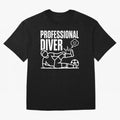 Professional Diver - Funny Soccer Faking Injury Oversized T-Shirt Relive FIFA World Cup 2026 Group Stage Connected to Neymar, Haaland and Cristiano Ronaldo, England Energy, Supporter Pride, Iconic Celebrations, Legendary Names and Global Match Day