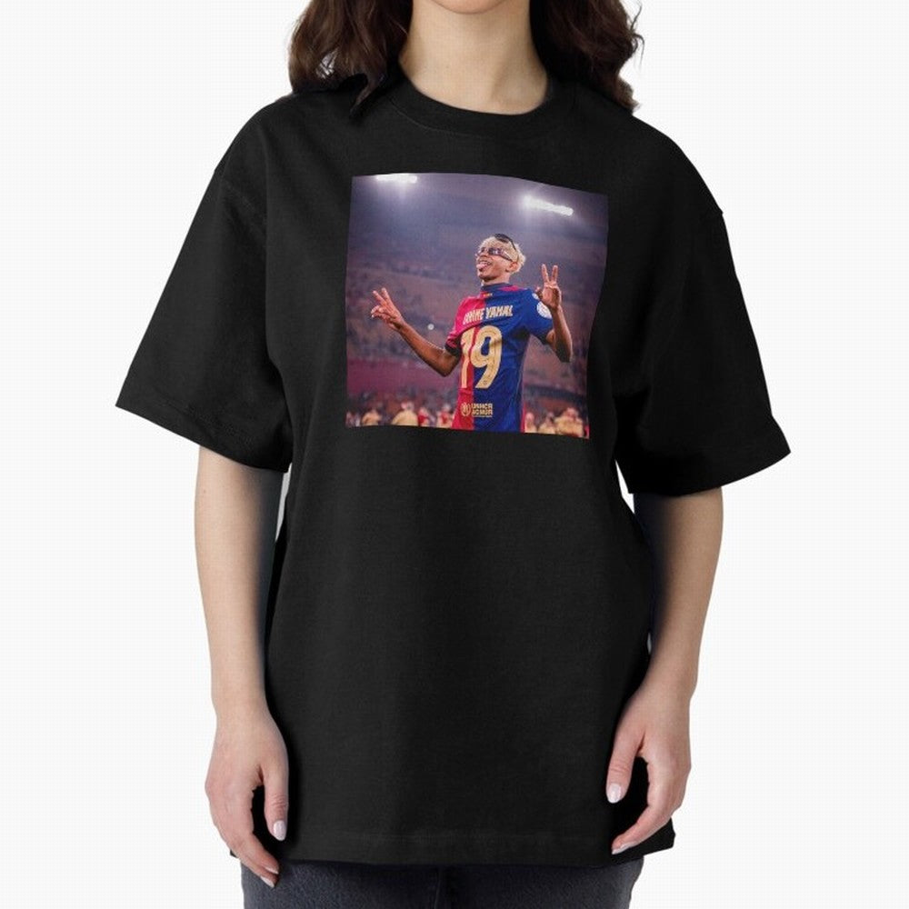Lamine Yamal Oversized T-Shirt Bring Trophy Dreams to Global Football Passion for FIFA World Cup 2026 Group Stage, Driven by Messi, Germany, Stadium Chants, National Pride, Trophy Dreams and Unforgettable Football Memories; Made for Die Hard