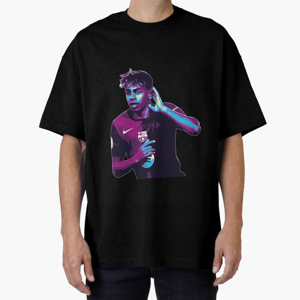 Lamine Yamal goal celebration Oversized T-Shirt Support the Legends of FIFA World Cup 2026 Spirit, Highlighting England, France and Netherlands, CR7, Football Festival Excitement, Trophy Ambitions, Country Rivalries and Star Player Buzz; Great for