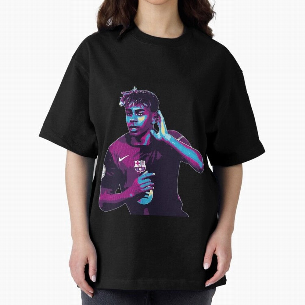 Lamine Yamal goal celebration Oversized T-Shirt Support the Legends of FIFA World Cup 2026 Spirit, Highlighting England, France and Netherlands, CR7, Football Festival Excitement, Trophy Ambitions, Country Rivalries and Star Player Buzz; Great for