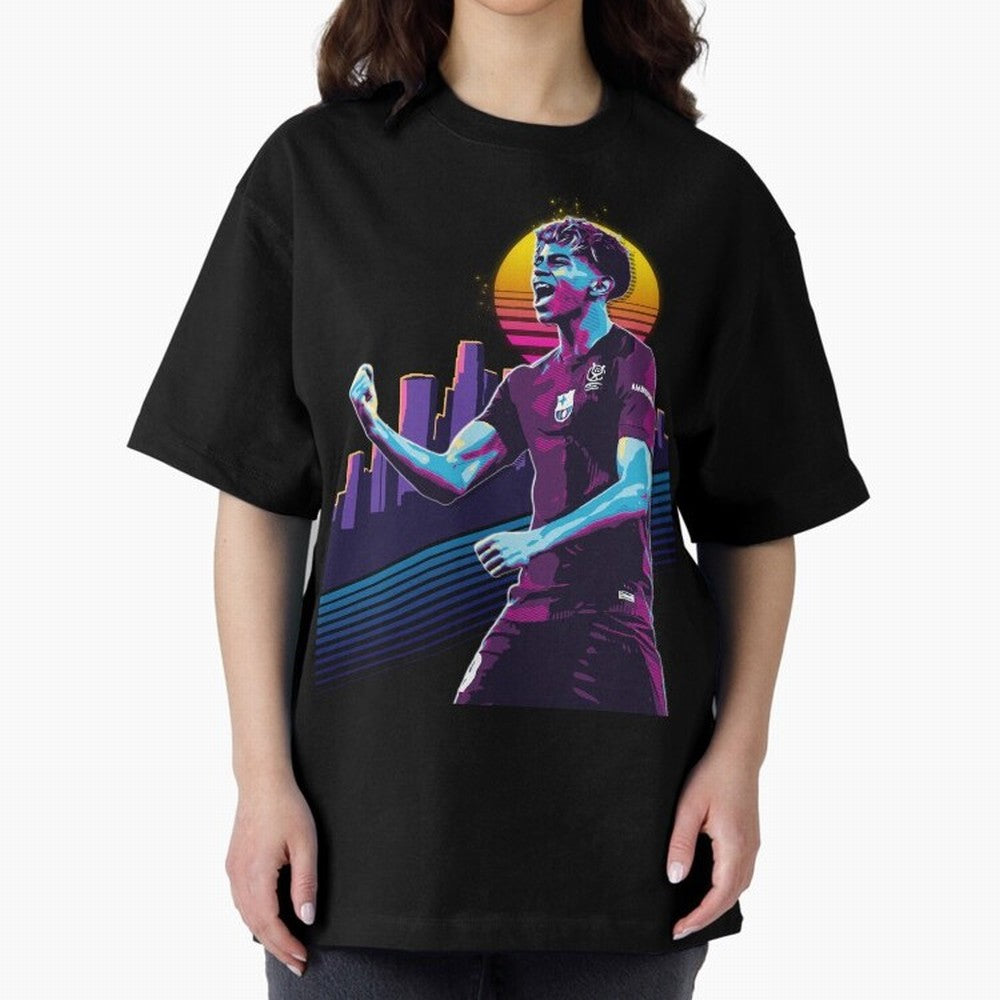 Lamine Yamal celebration 3 Oversized T-Shirt Fuel Global Football Passion for FIFA World Cup 2026, Capturing CR7 and Messi, Spain, Football History, Final Match Energy, Crowd Noise and Once in a Lifetime Moments; Built for Supporters Chasing Trophy