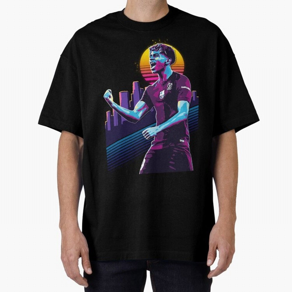 Lamine Yamal celebration 3 Oversized T-Shirt Fuel Global Football Passion for FIFA World Cup 2026, Capturing CR7 and Messi, Spain, Football History, Final Match Energy, Crowd Noise and Once in a Lifetime Moments; Built for Supporters Chasing Trophy