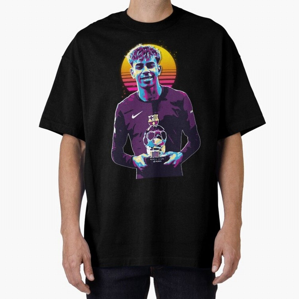 Lamine Yamal holding the trophy Classic T-Shirt Celebrate Classic Football Spirit in FIFA World Cup 2026 Group Stage Spirit, Made for Argentina and Brazil, Haaland, Football Passion, Legendary Performances, Festival Vibes and Supporter Community;